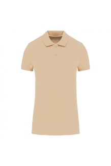 Damespolo Organic 180 pique K2026 Kleur Light Sand
