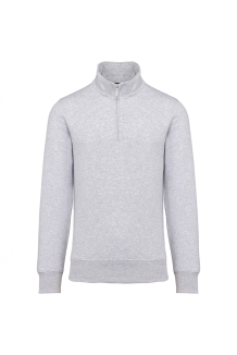 Zipped neck sweatshirt K487 300 gr