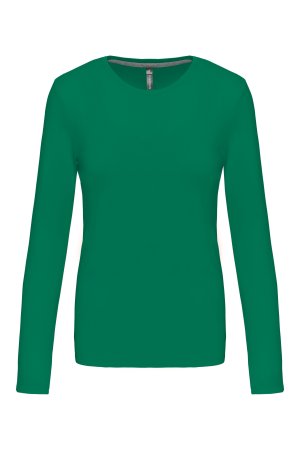 Long-sleeved crew neck T-shirt K383 Kleur KELLY GREEN