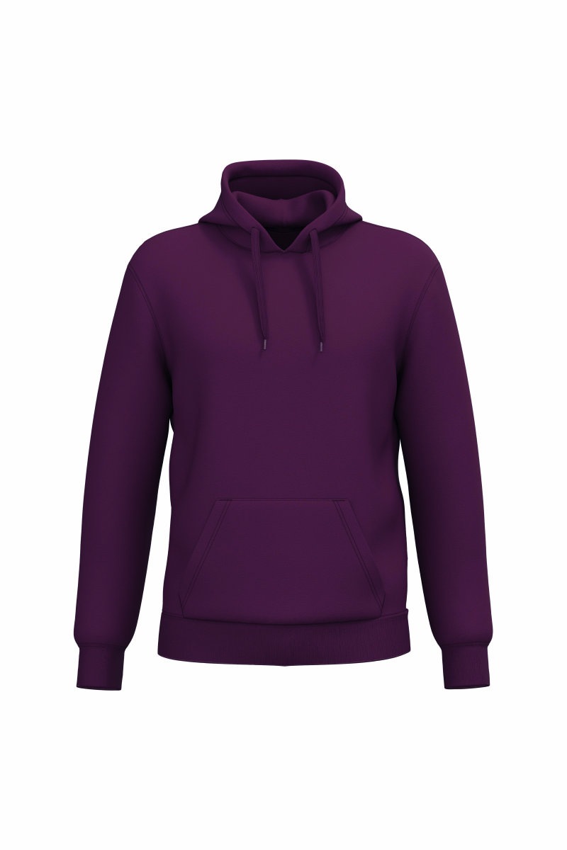 Gerecyclede uniseks sweater met capuchon Kleuren wine