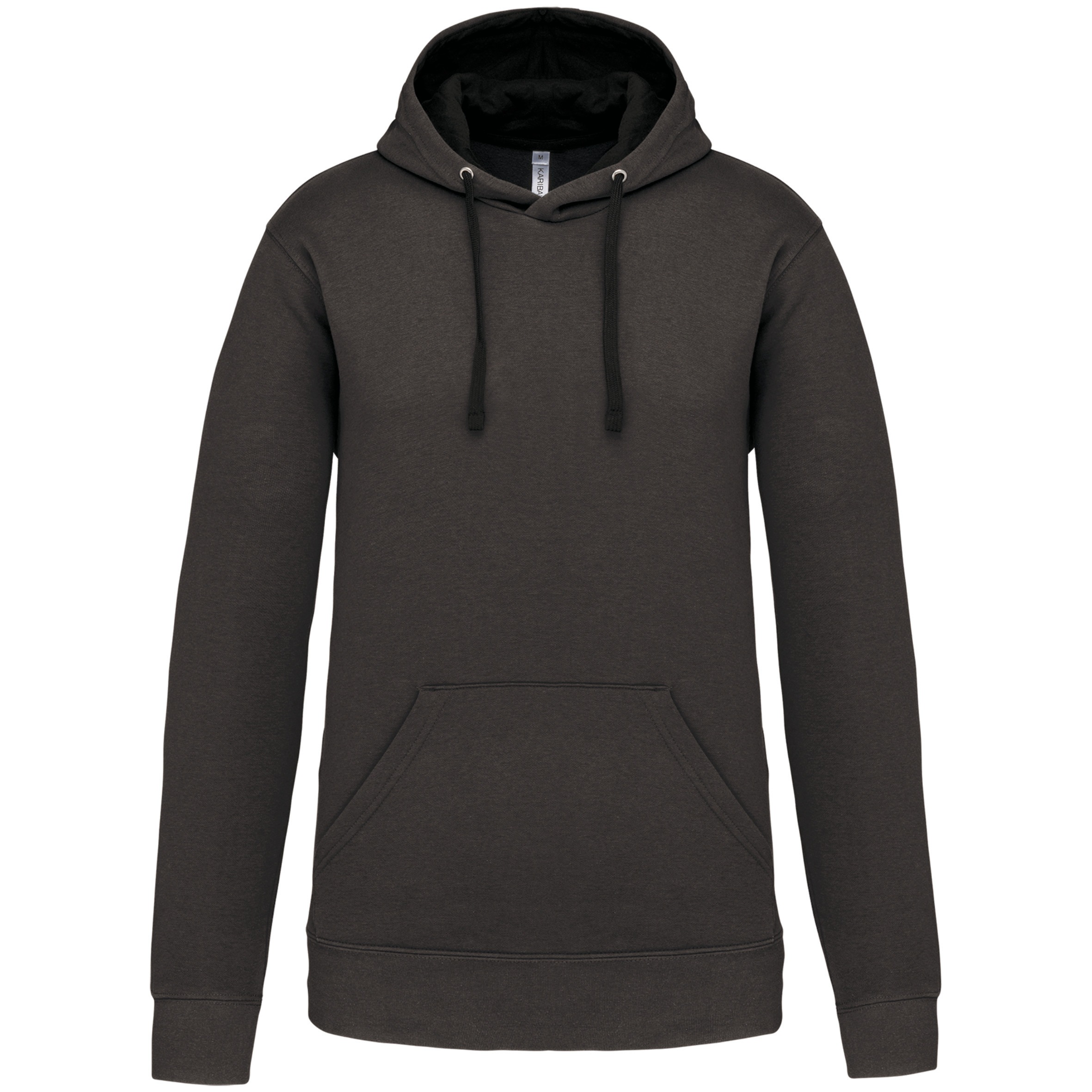 Hooded sweater met gecontrasteerde capuchon Kleuren dark grey / black