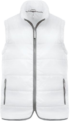 Quilted bodywarmer K6116 Kleur WHITE