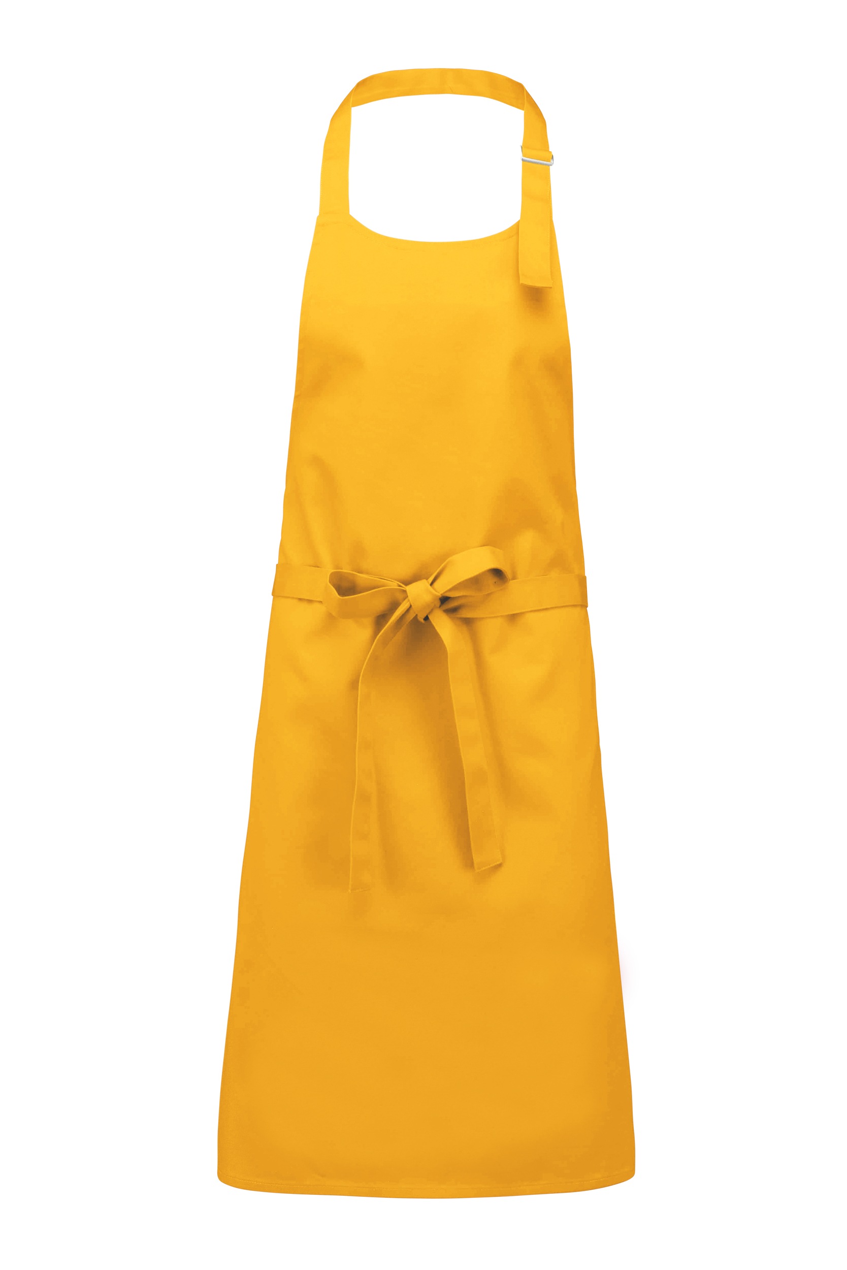 Katoenen schort zonder zak Kleuren mustard