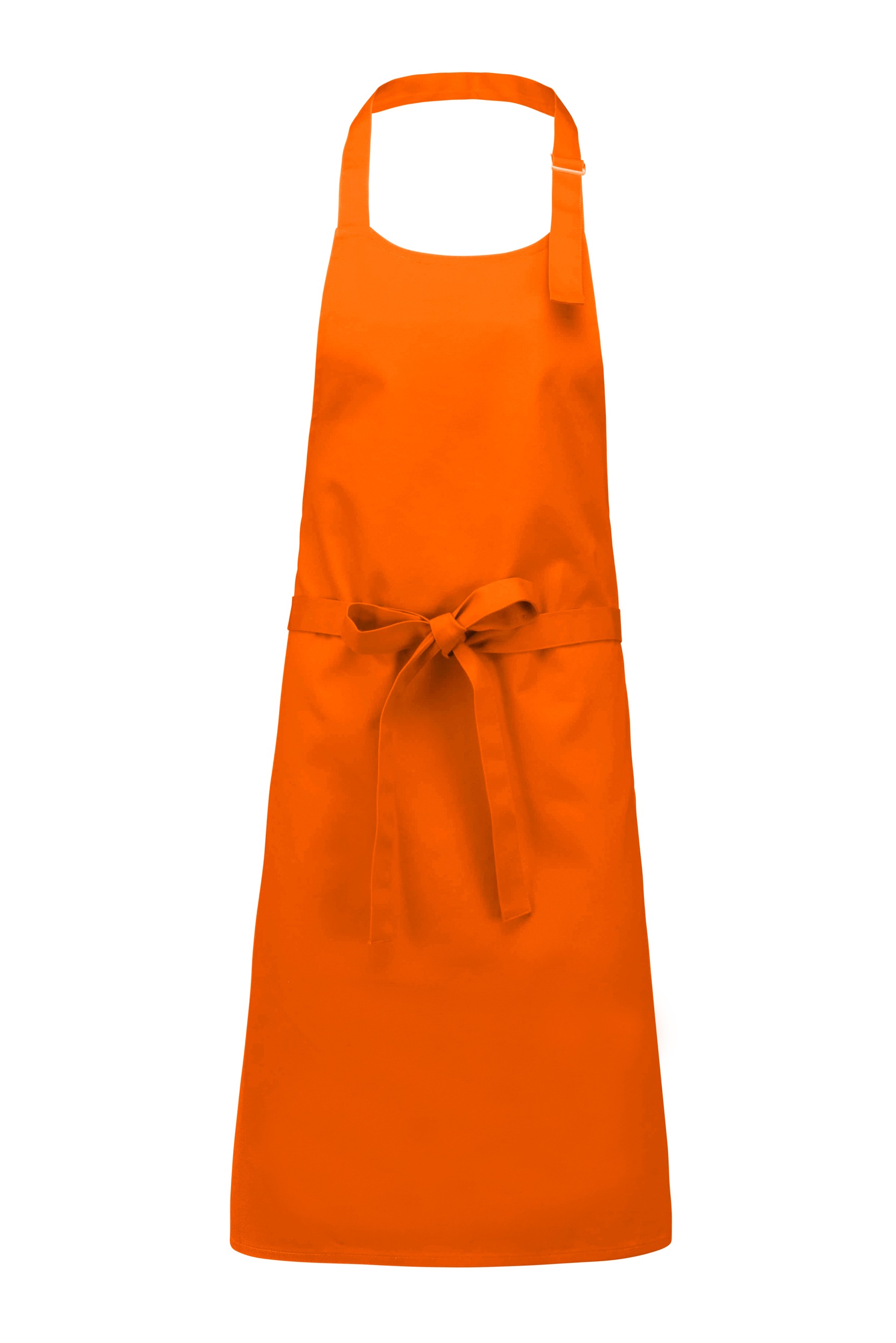 Katoenen schort zonder zak Kleuren orange