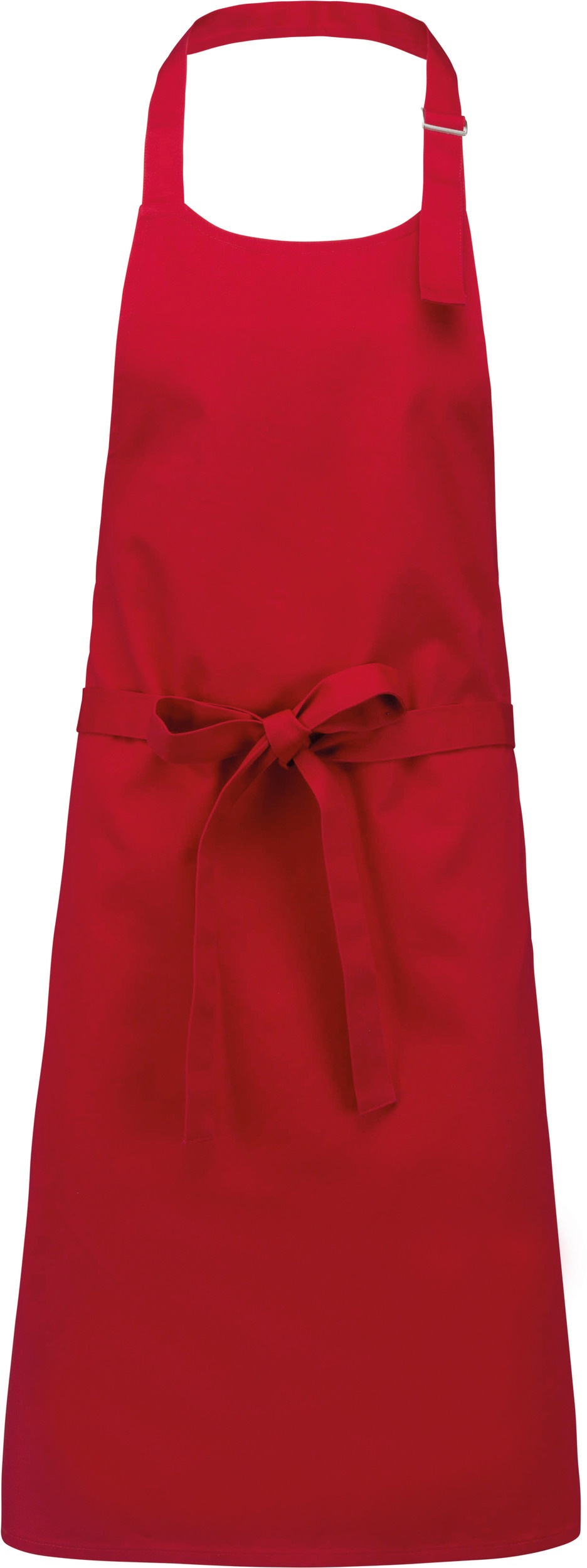 Katoenen schort zonder zak Kleuren red