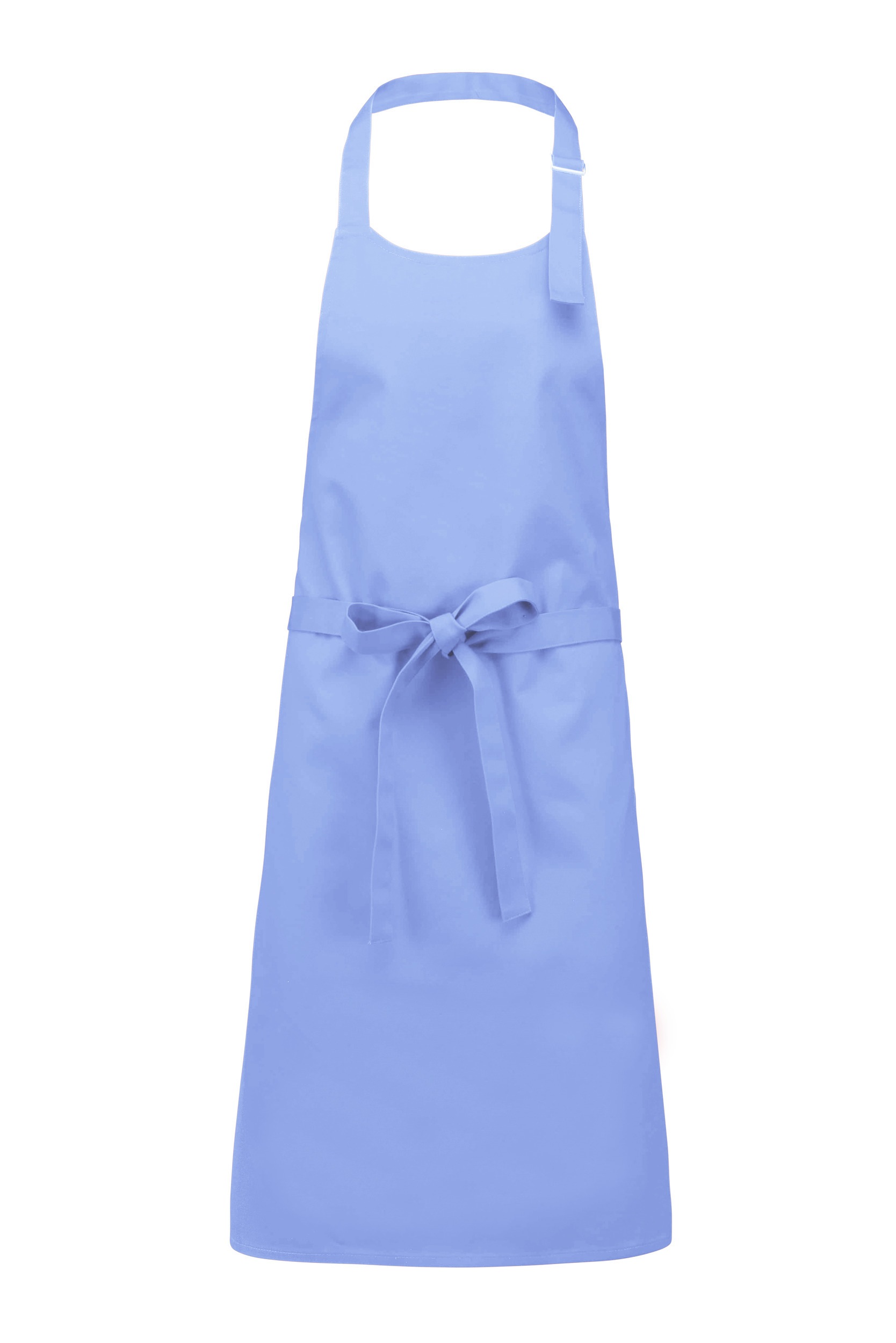 Katoenen schort zonder zak Kleuren sky blue