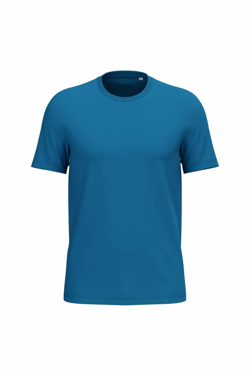 Ecologische uniseks T-shirt Kleuren blue sapphire