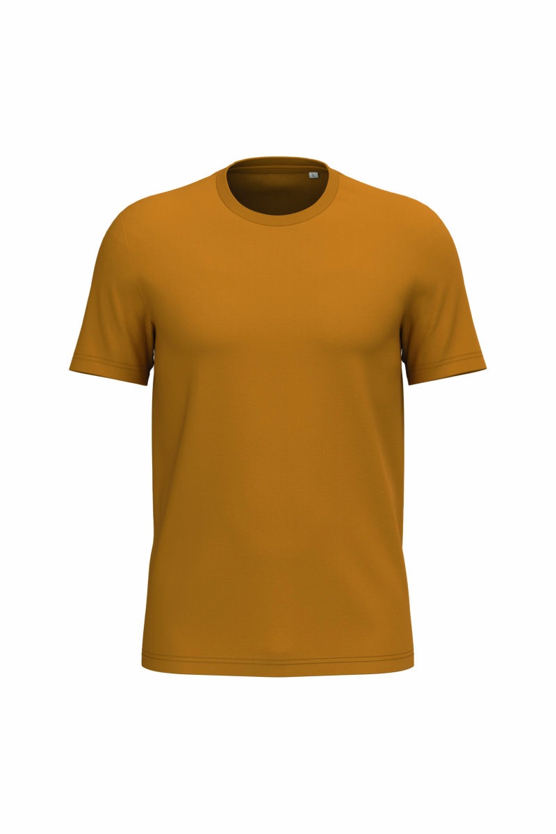 Ecologische uniseks T-shirt Kleuren curcuma