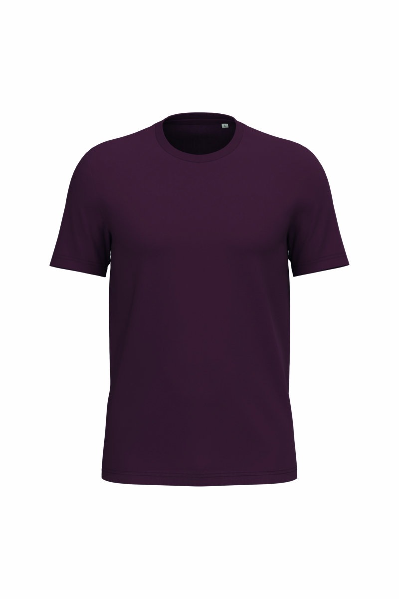 Ecologische uniseks T-shirt Kleuren dark cherry