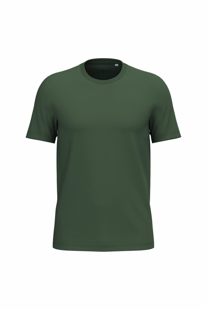 Ecologische uniseks T-shirt Kleuren organic khaki