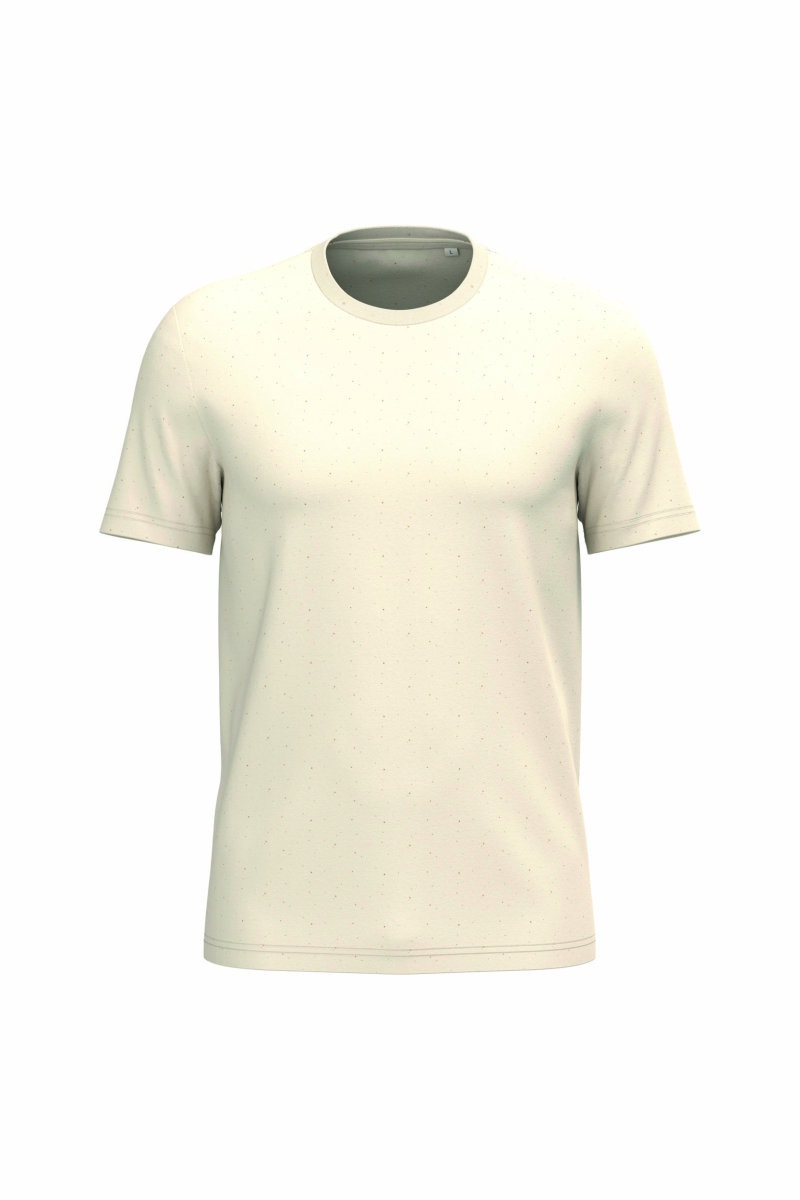 Ecologische uniseks T-shirt Kleuren raw natural