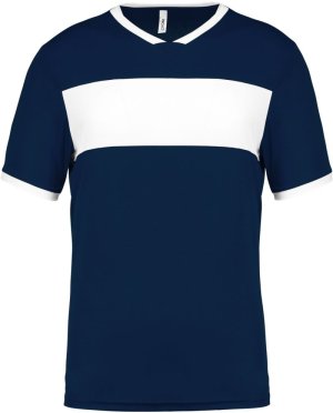 Sportshirt korte mouwen kids PA4001 Kleur SPORTY NAVY/WHITE:#