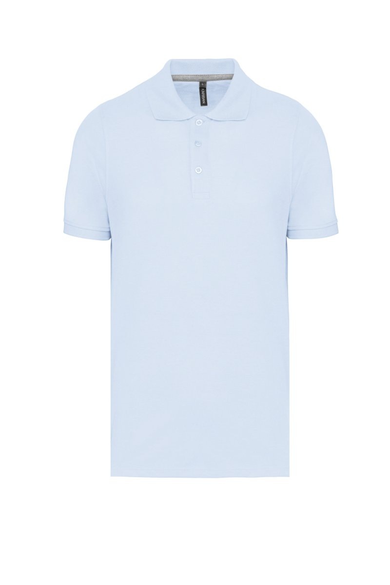 Polo shirt 200 gr pol/kat 60° wasbaar Kleuren sky blue