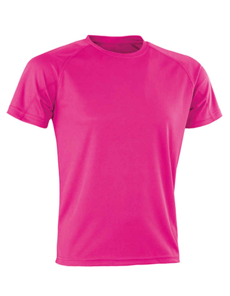 Impact Aircool Performance Tee Kleuren fluorescent pink