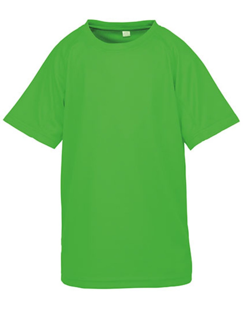 Junior Performance Aircool Tee Kleuren fluorescent green