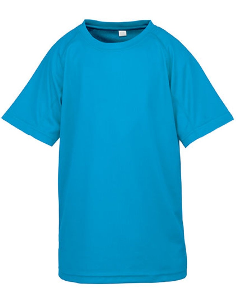 Junior Performance Aircool Tee Kleuren ocean blue