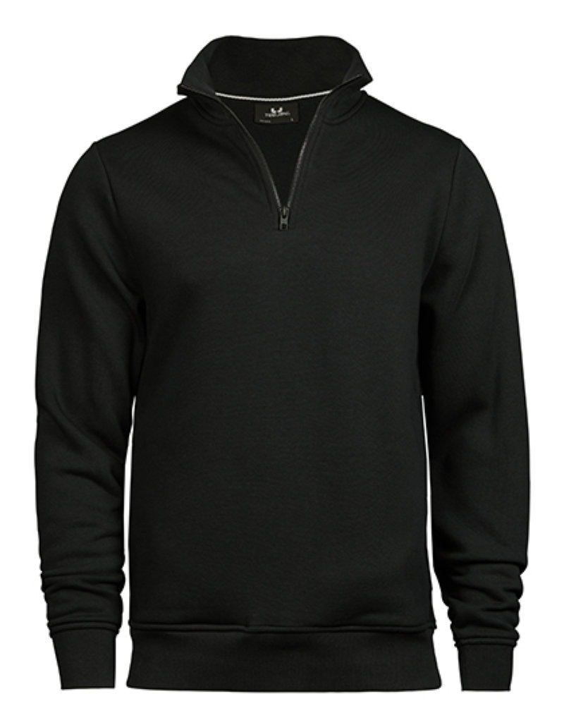 Half Zip Sweatshirt Kleur_Afbeeldingen Black