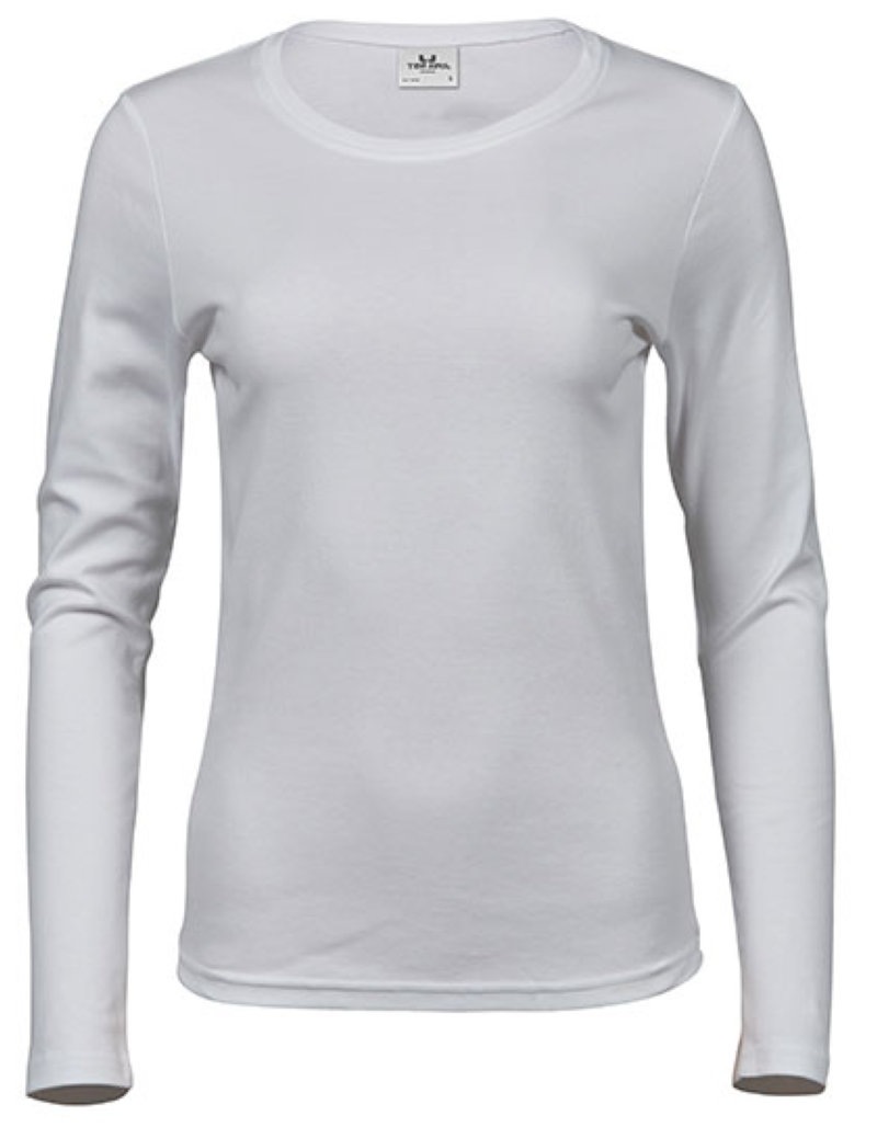 Women?s Long Sleeve Interlock Tee Kleur_Afbeeldingen White
