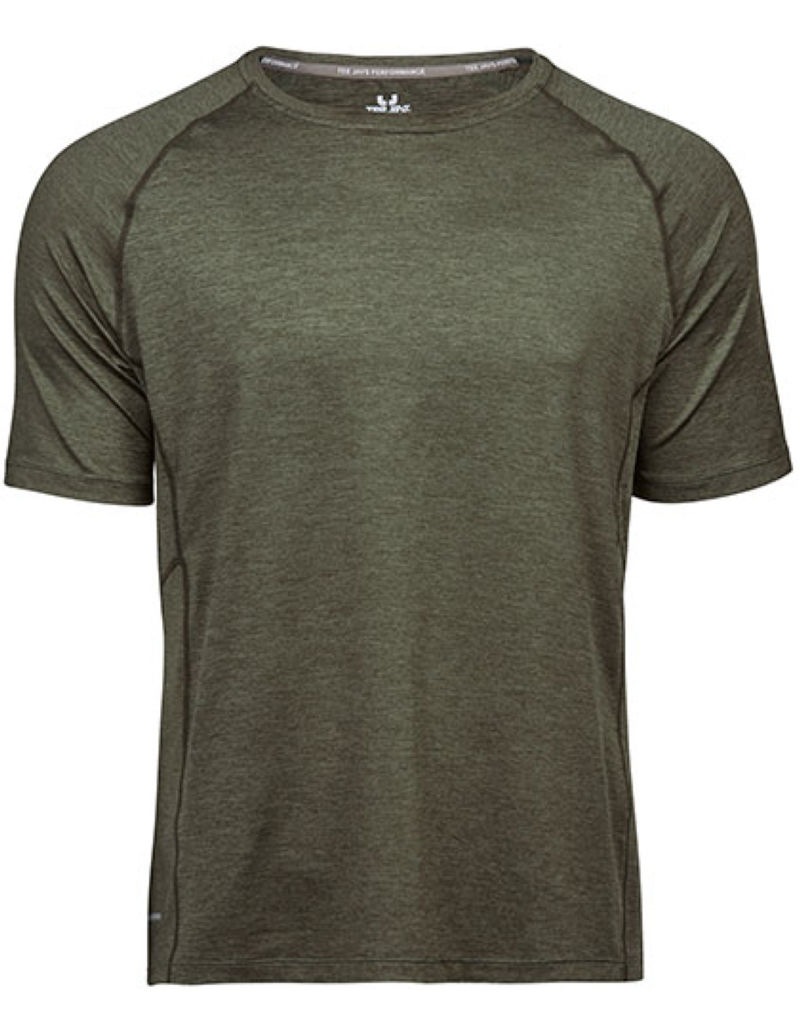 Men?s CoolDry Tee Kleur_Afbeeldingen OLIVE MELANGE