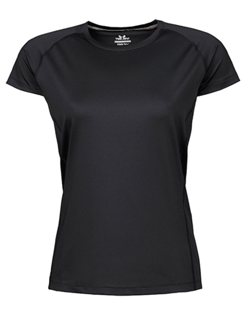 Women?s CoolDry Tee Kleur_Afbeeldingen Black