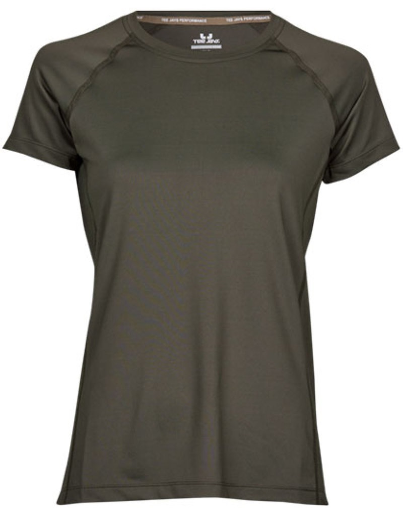 Women?s CoolDry Tee Kleur_Afbeeldingen DEEP GREEN