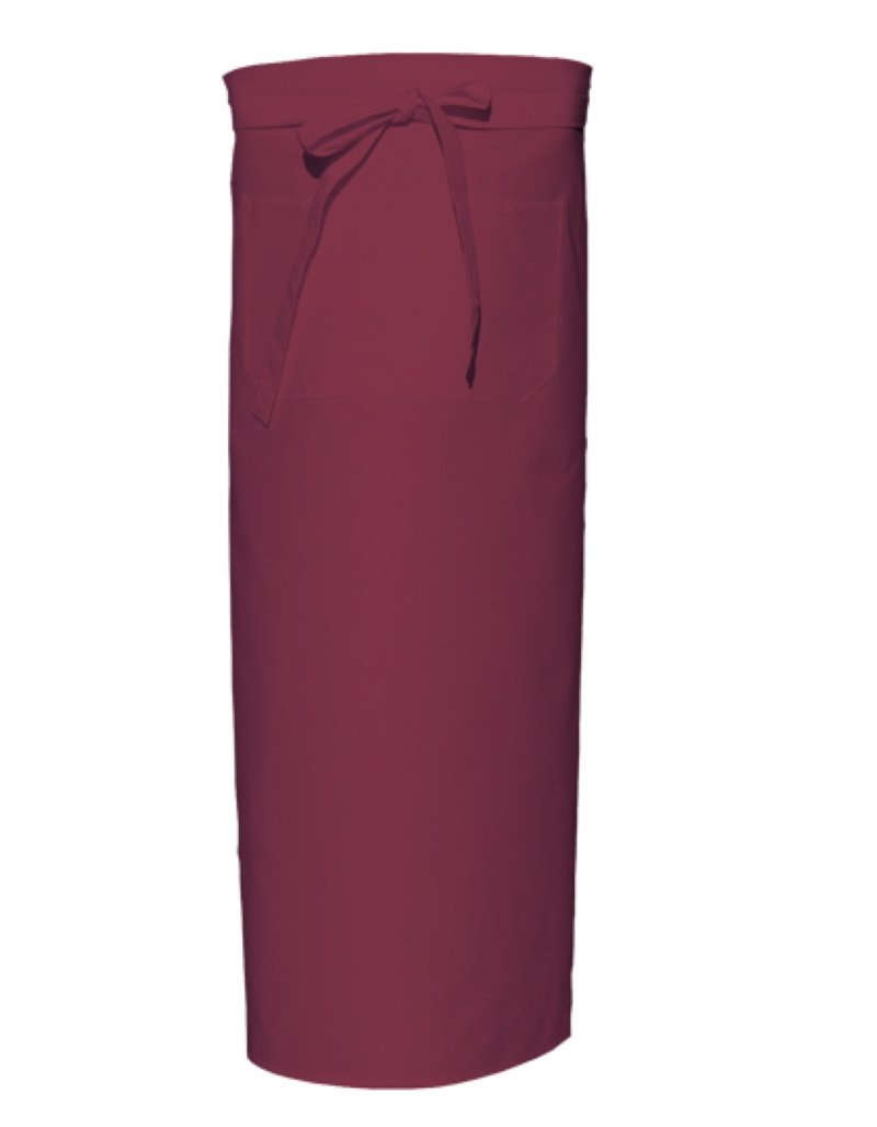 Bistro Apron With Front Pocket Kleuren bordeaux