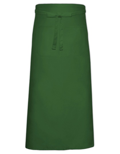 Bistro Apron With Front Pocket Kleuren bottle green
