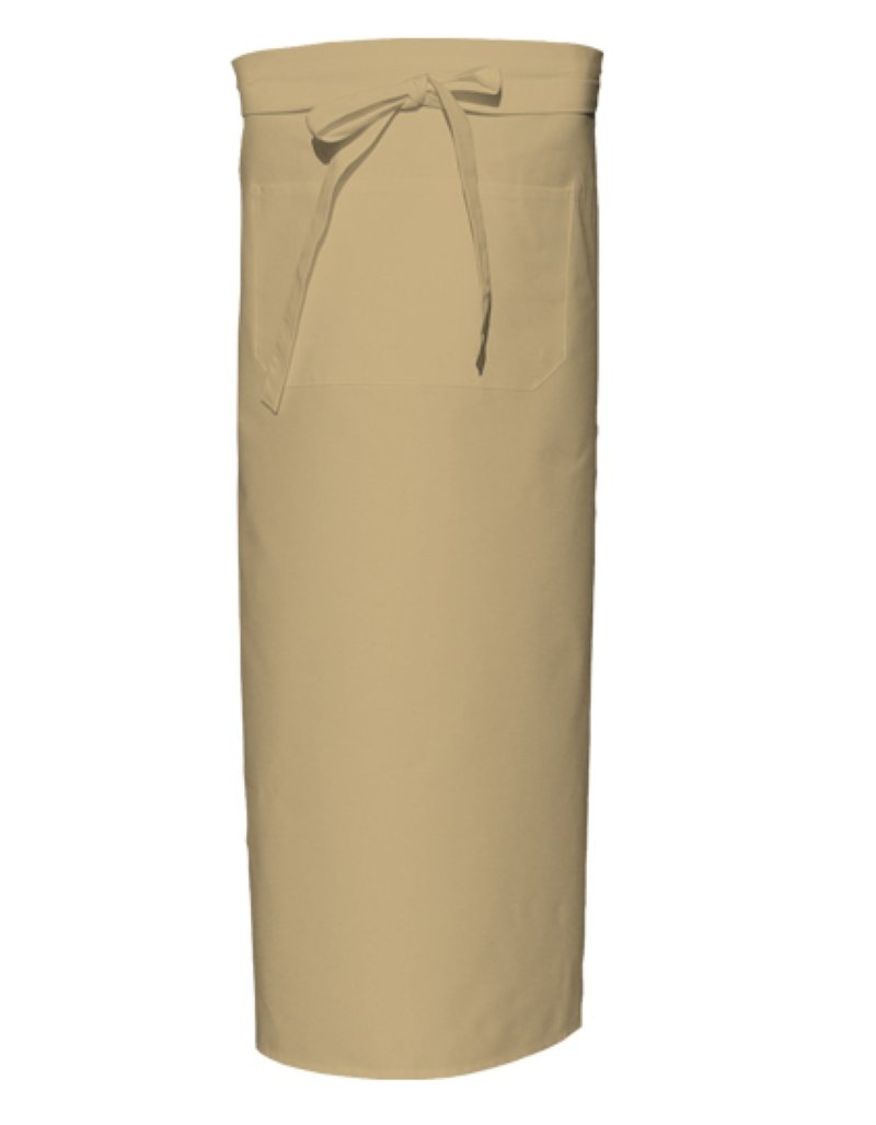 Bistro Apron With Front Pocket Kleuren khaki