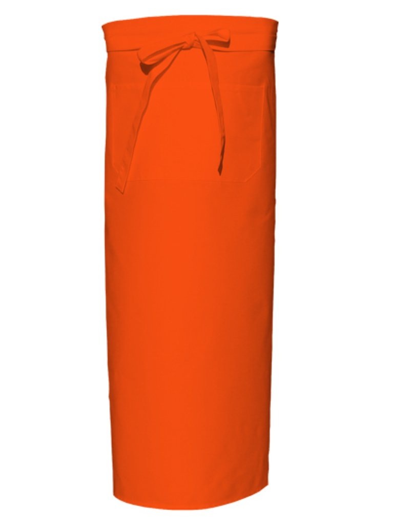 Bistro Apron With Front Pocket Kleuren orange