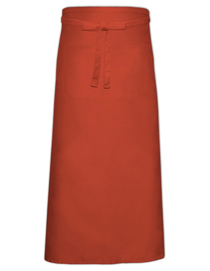 Bistro Apron With Front Pocket Kleuren terracotta (ca. pantone 4840)