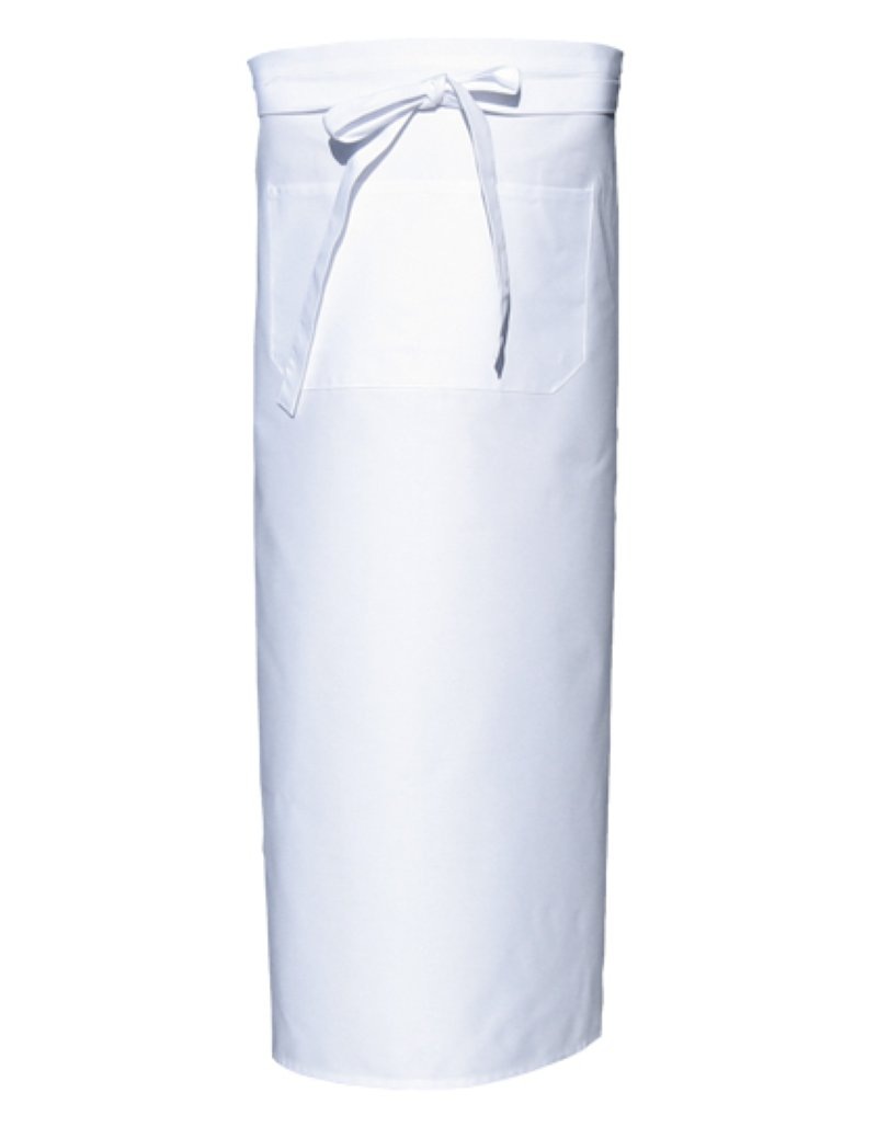 Bistro Apron With Front Pocket Kleuren white