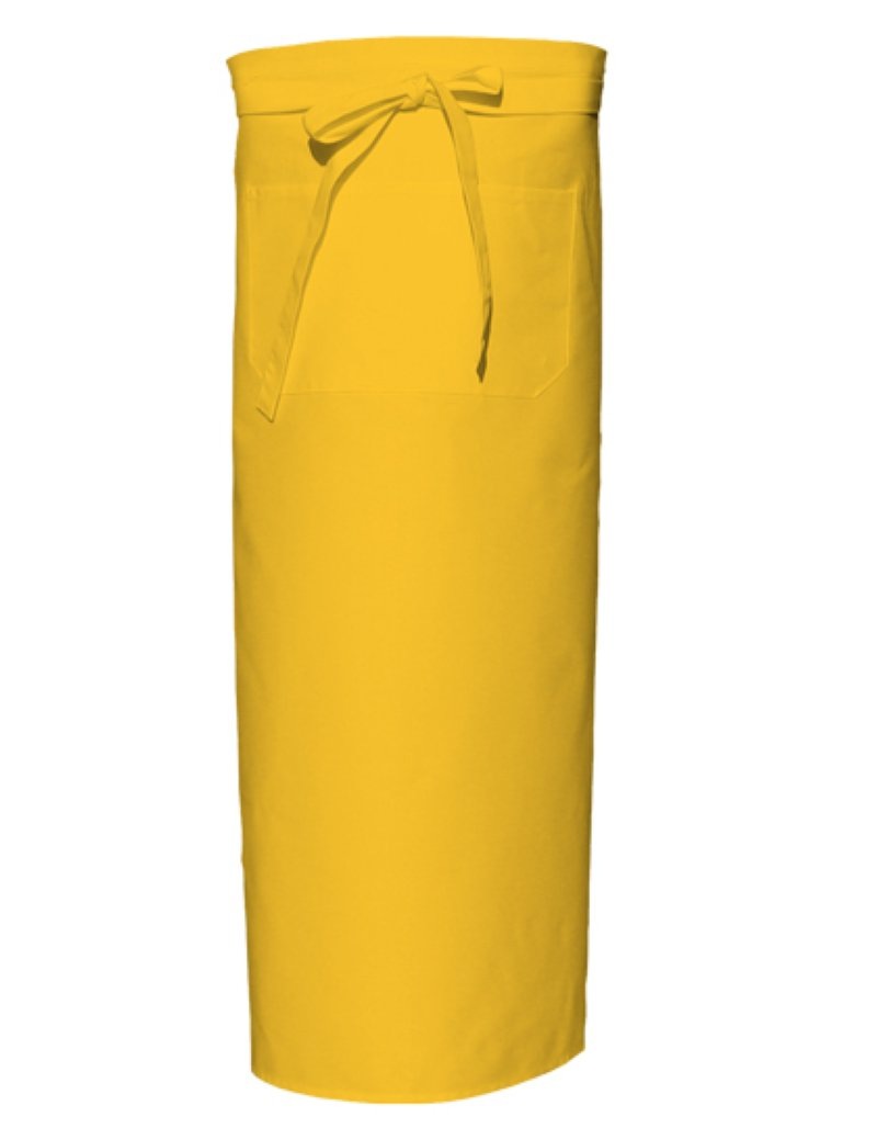 Bistro Apron With Front Pocket Kleuren yellow