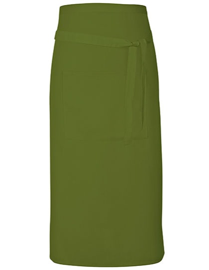 Terras Apron Kleuren olive (ca. pantone 378)