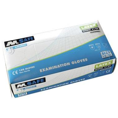 LATEX  WEGWERP M-SAFE  100 ST WIT