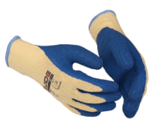 HANDSCHOENEN GUIDE 155 LATEX GEEL/BLAUW