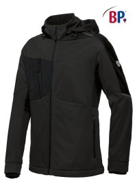 Softshell BP 1830 stretch met kap