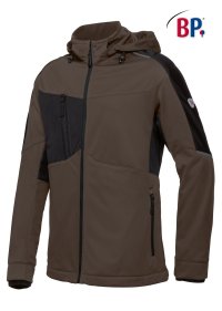 Softshell BP 1830 stretch met kap