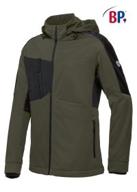 Softshell BP 1830 stretch met kap