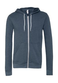 Unisex Poly-Cotton Full Zip Hoodie