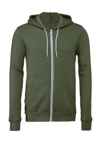 Unisex Poly-Cotton Full Zip Hoodie