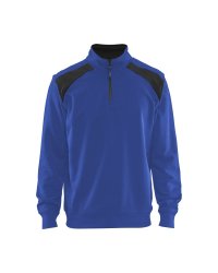 Sweatshirt Bi-Colour met halve rits