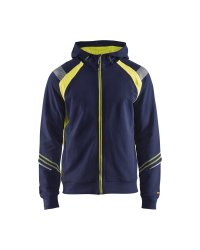 Hooded sweatshirt hele rits Visible