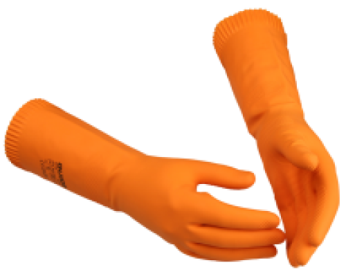 HANDSCHOENEN GUIDE 4016 CHEMISCH LATEX ORANJE