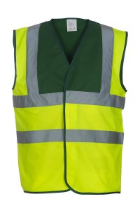 Hi Vis 2 Band & Brace Waistcoat