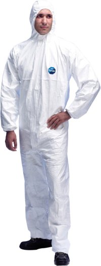 OVERALL WEGWERP TYVEK CLASSIC WIT MET KAP (CAT.3)