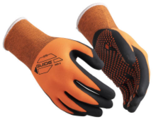 HANDSCHOENEN GUIDE 579 NITRIL NOPPEN ORANJE