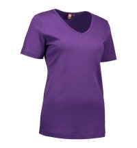 Ladies' interlock T-shirt | v-neck 0506