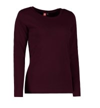 Ladies' interlock T-shirt|long-sleeved