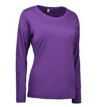 Ladies' interlock T-shirt|long-sleeved