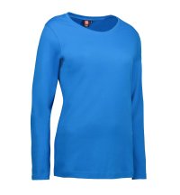 Ladies' interlock T-shirt|long-sleeved